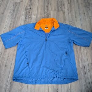 Nike Golf Blue and Orange Jacket Sz Medium